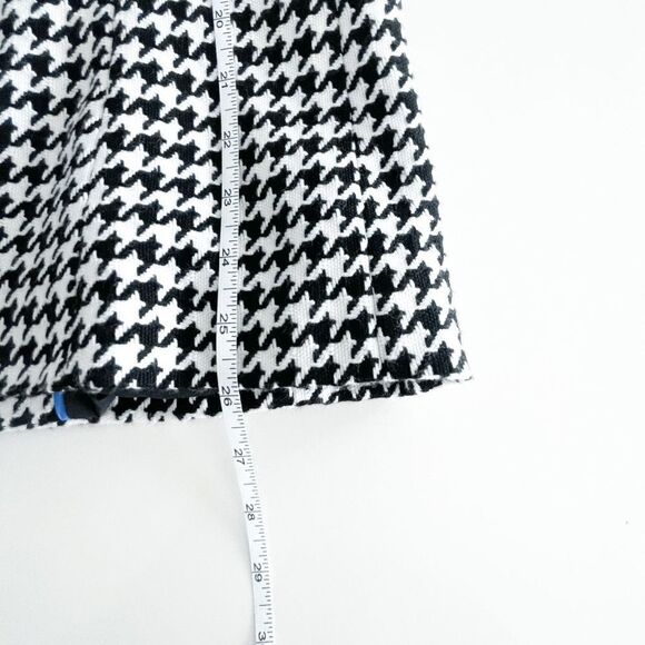 Tahari Women's Houndstooth Open Jacket Career Office Black White Size 10 - Picture 8 of 9